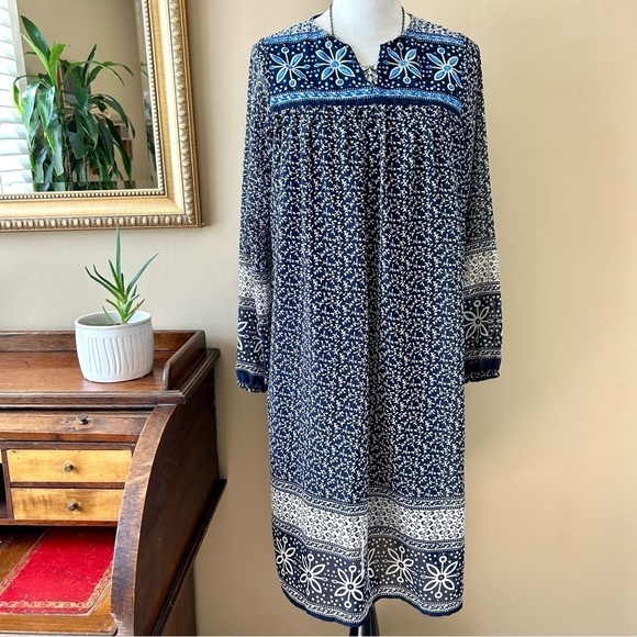 Anthropologie Kas New York Grazia Floral Embroidered Midi Peasant Dress Size XS - Picture 3 of 12